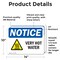 Signmission Hot Surface Sign, 10 in H x 14 in W, Vinyl Decal, Very Hot Water Sign With Symbol OS-2PACK-NS-D-1014-L-18872 - alternate 6